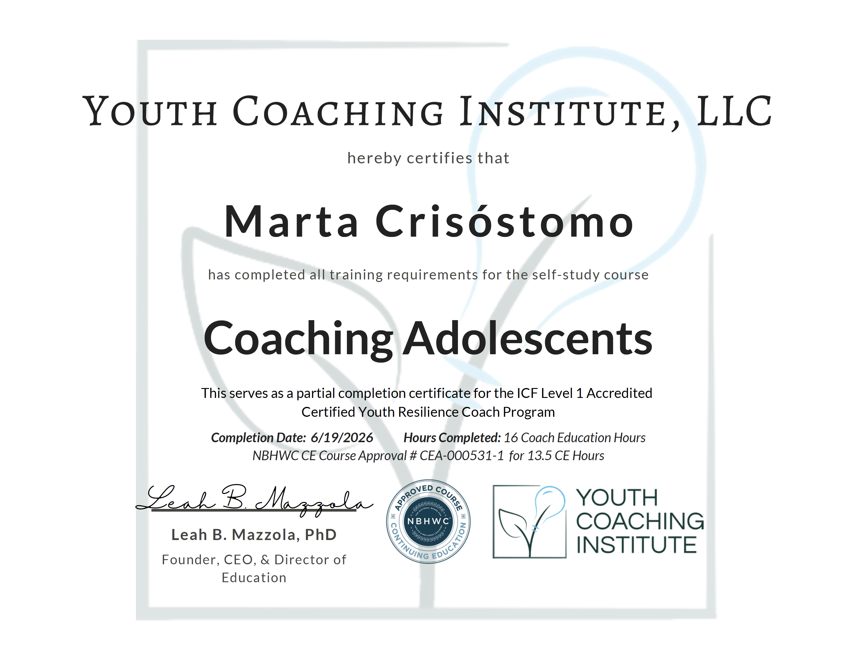 Coaching Adolescents